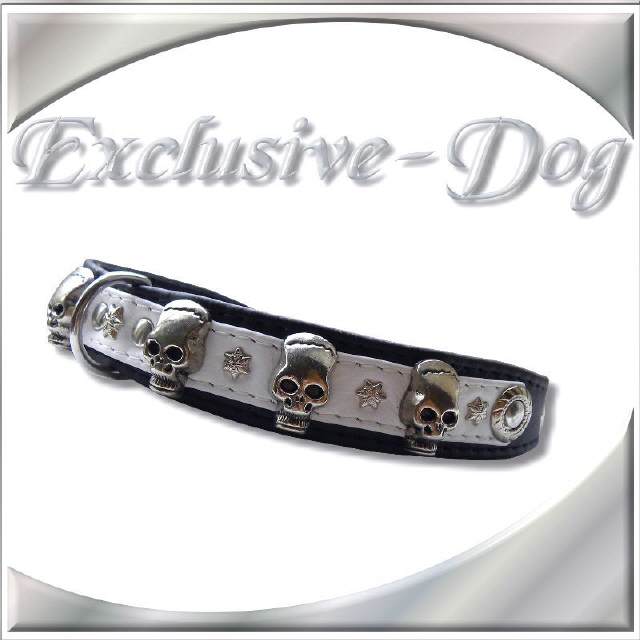 Lederhalsband Skull Totenkopf GRUFF Halsband